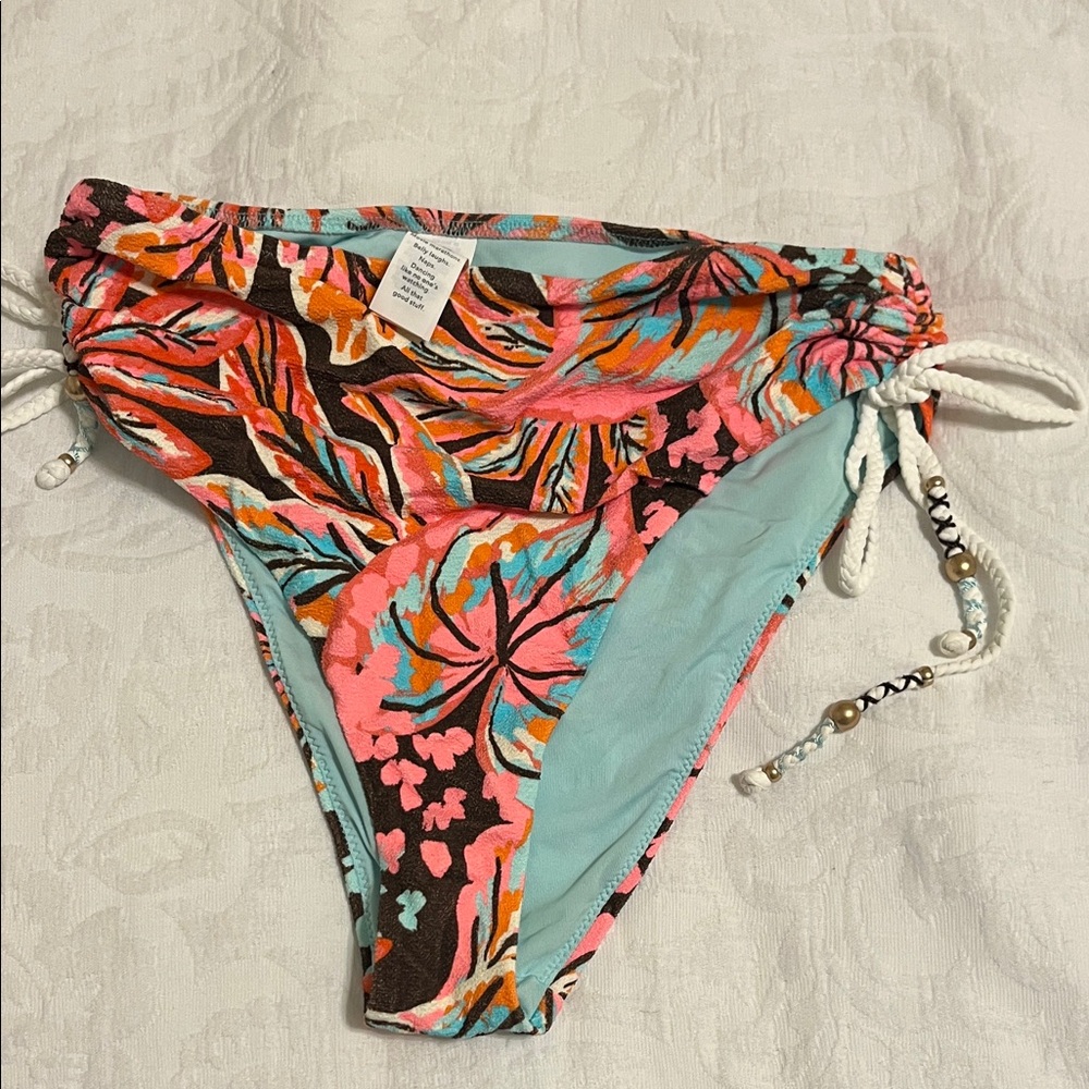 Aerie Multicolor Tropical Bikini Bottom